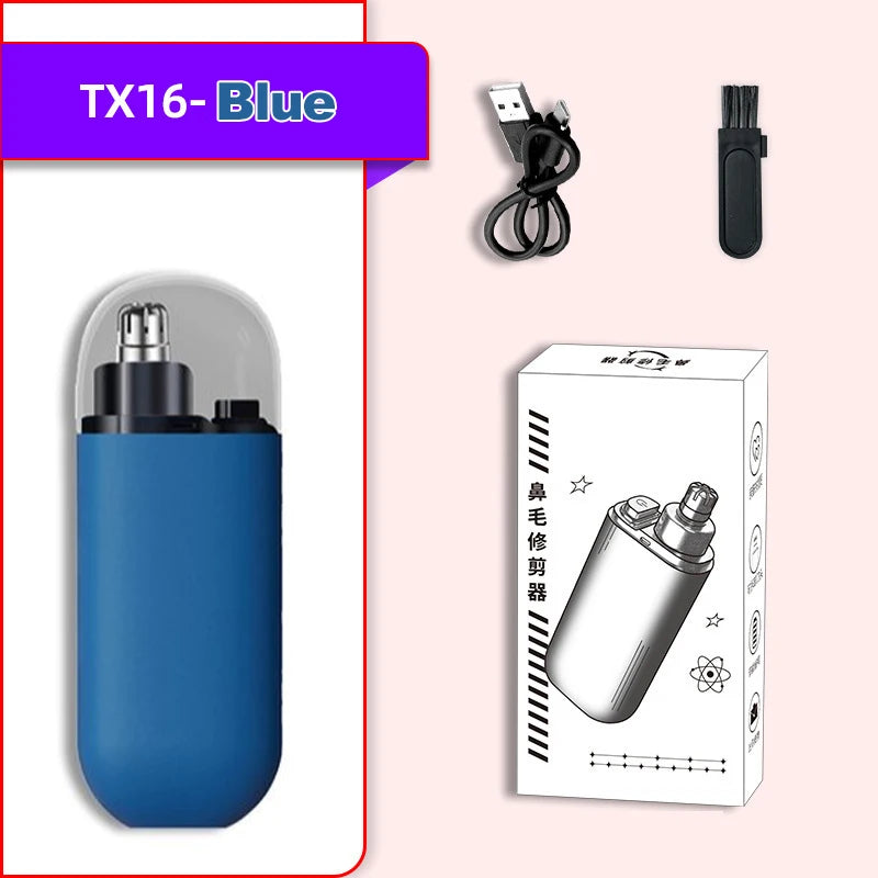 Rechargeable Nose Hair Trimmer and Facial Hair Remover for Men Nose Hair Shaver for Nasal Clearance - Portable Grooming Tool For