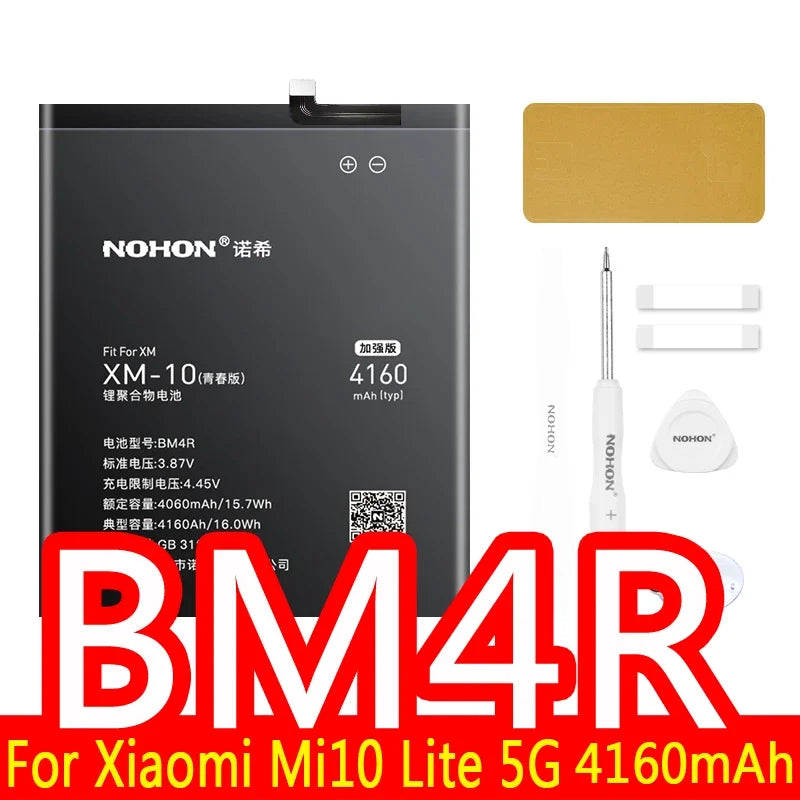 NOHON BM59 BM4E BM4F BM4W Battery For Xiaomi Mi 11T 8 Lite 9 SE 9T Pro 10T 10 Ultra 11 12 10S 12S 12X Mix 4 A3 POCO F1 Batteries