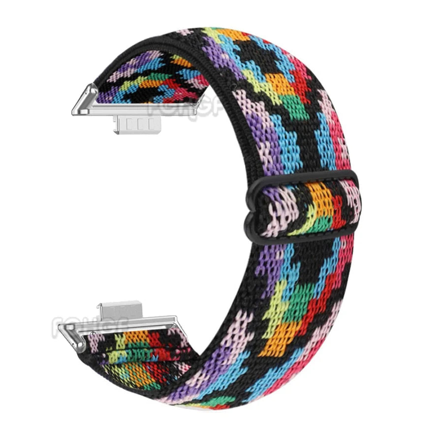 Elastic Nylon Loop Watch Band For Huawei Watch Fit 4 Pro Strap Replacement Wristband For Huawei Fit 3 Bracelet Correa Accessorie