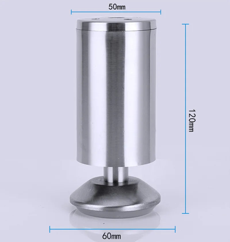 Adjustable Stainless Steel 6-30cm Furniture Legs Cabinet Table Sofa Bed Feet Furniture Legs Feet