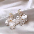 Cross border forest style super fairy temperament sweet handmade design feeling petal earrings factory earrings