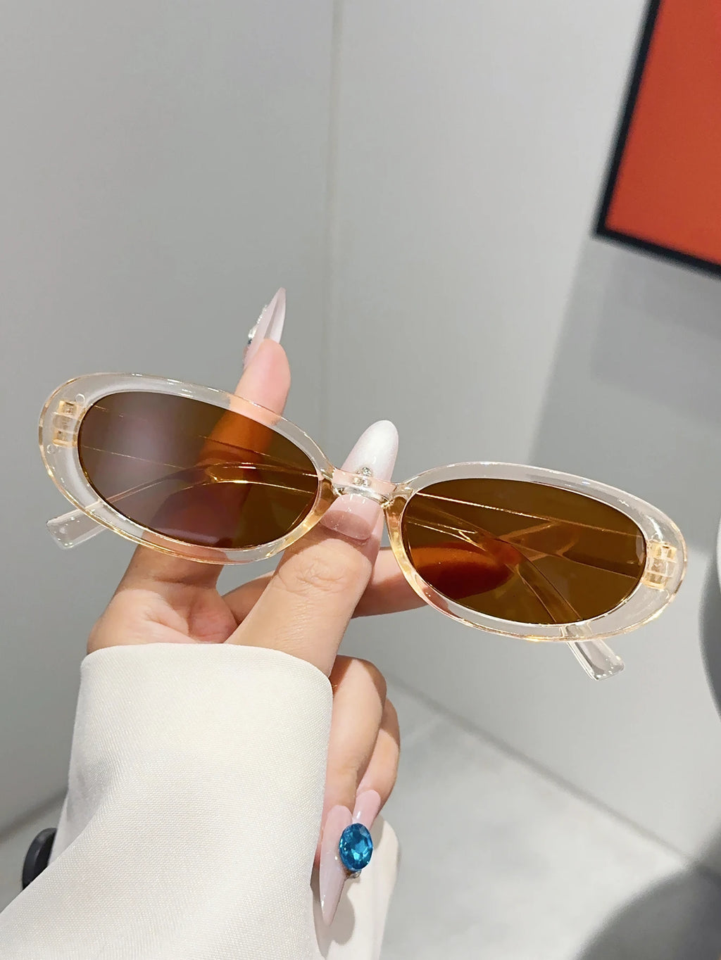 1PC/4Pcs Fashionable Mixed Glasses Set, Oval Glasses, Chic Black, Tortoise Shell Glasses, Suitable for Daily Wear