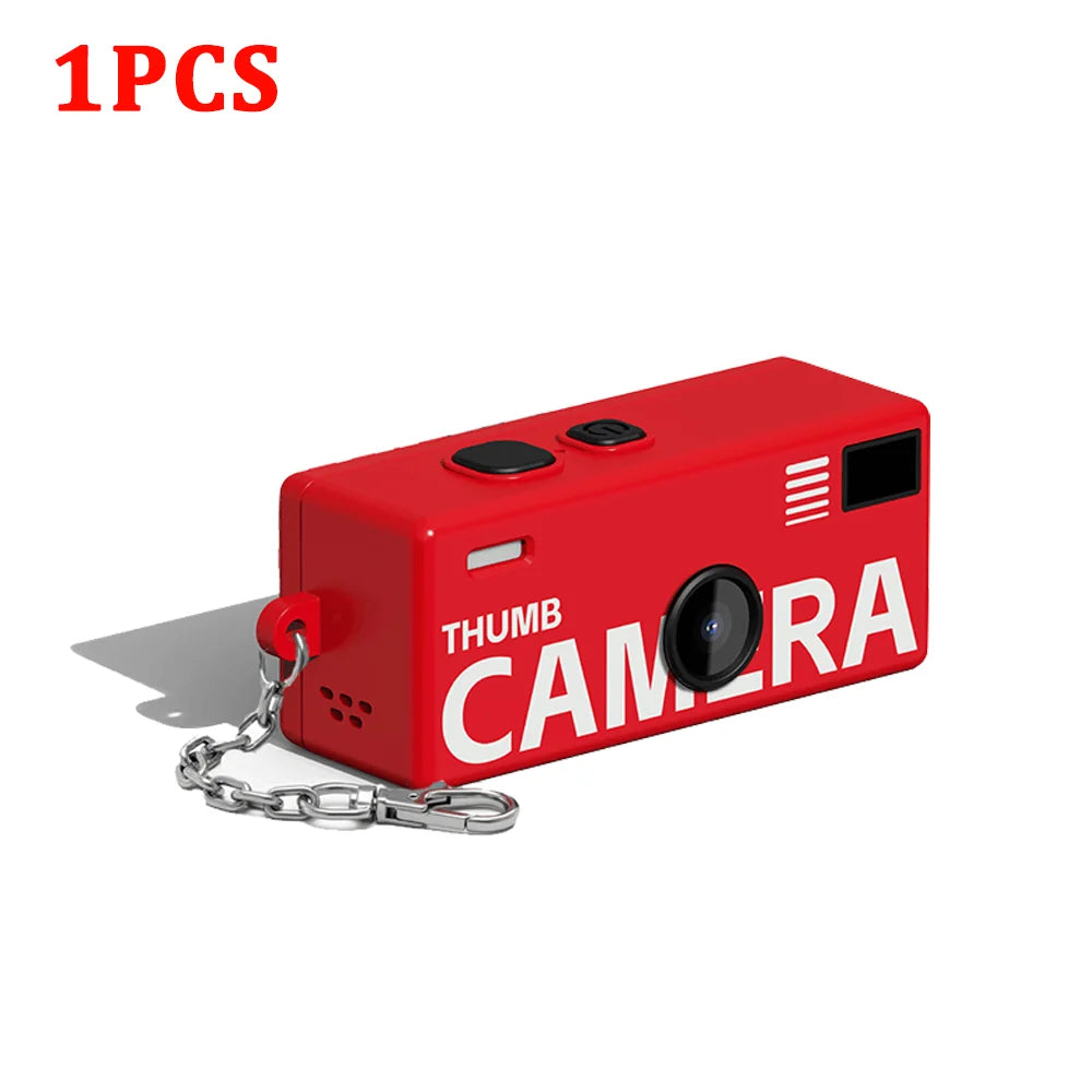 CHEGIT Thumb Keychain Camera 0.96inch Mini Action Camera Retro Support Memory Card 1080P Very Small Camcorder Video Recorder