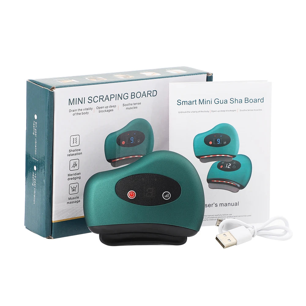 Body Scraping Massage Smart Electric Vacuum Cupping Heating Suction Cup Device Back Neck Arm Massger Anti-cellulite Fat Infrared