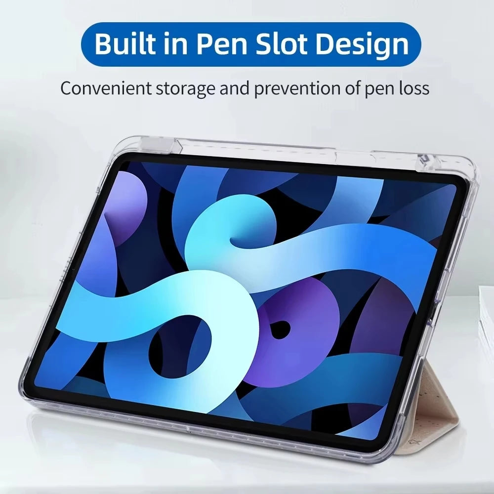 For iPad A16 Case 11th 10th Gen 10.2 7 8 9th Cover Pro Air 13 11 M3 M2 M4 M5 Pro 12.9 in Mini 7 6 Tablet Case Shockproof Cover