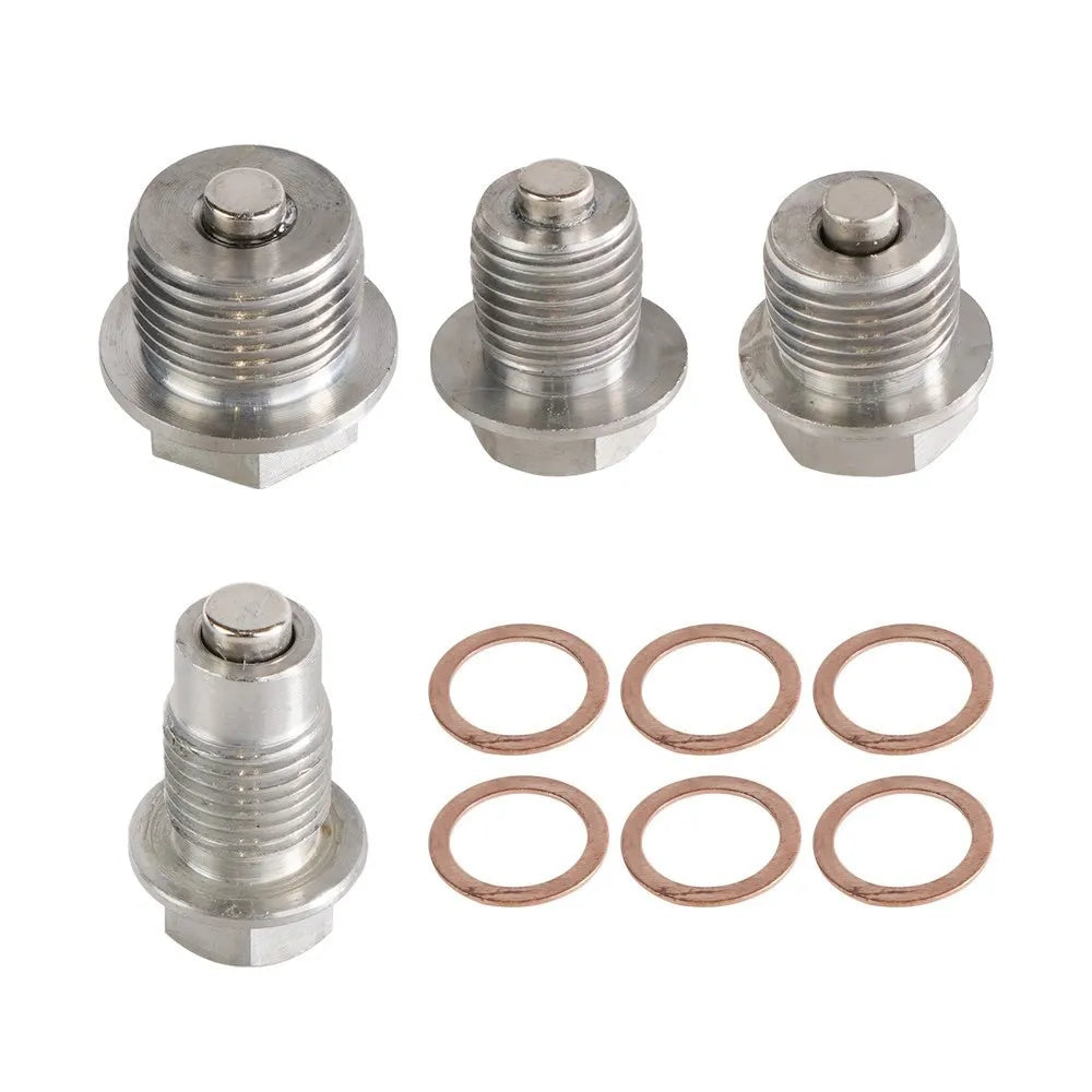 New Stainless Steel Magnetic Oil Drain Plug M12x1.25 M14x1.5 M16x1.5 M18x1.5 Oil Drain Sump Nut Auto Parts Silver OS-1003-M12