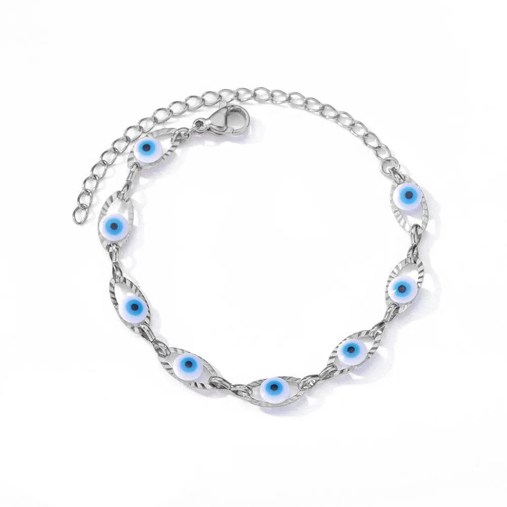 Stainless Steel Beaded Round Snake Chain Bracelets For Women Gold Color Geometric Bracelet Luxury Wedding Party Jewelry Gift
