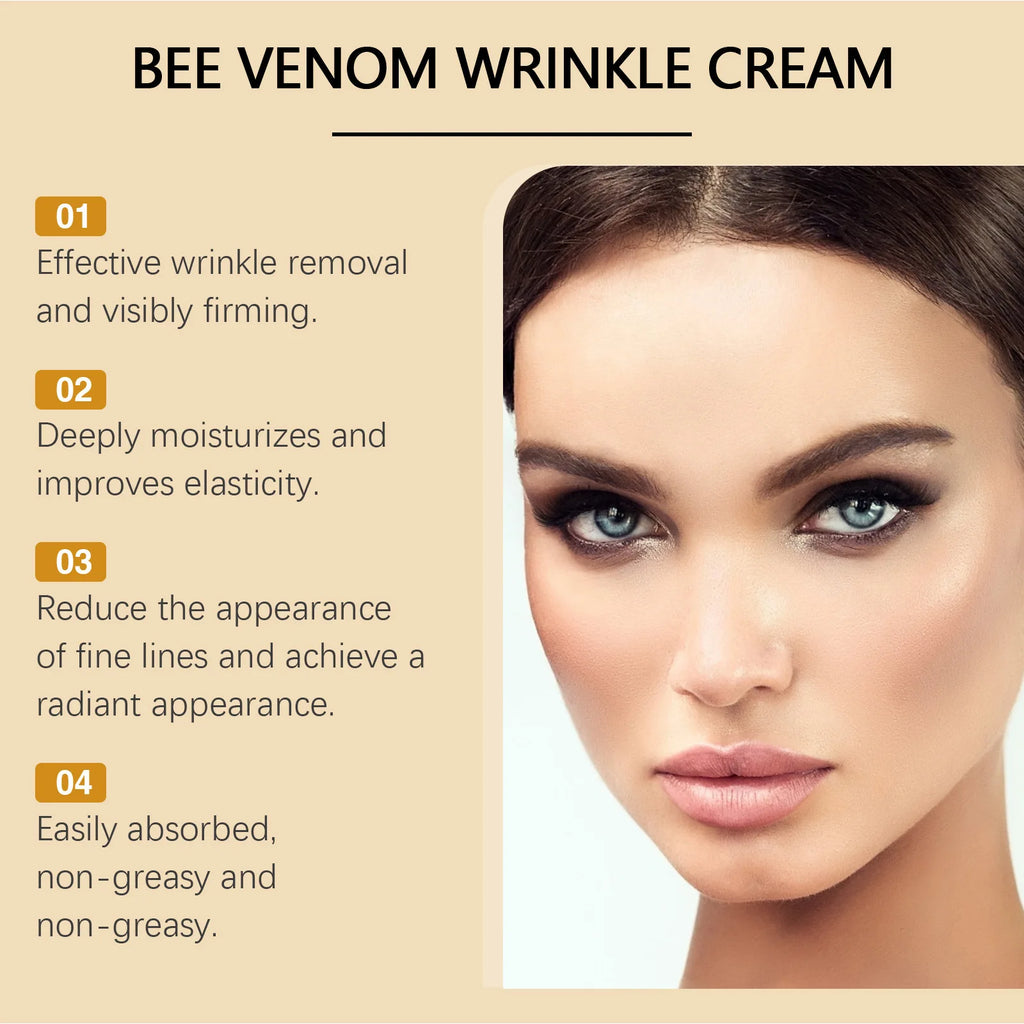 Advanced Bee Venom Face Cream - Nature's Botax for Instant Lifting & Firming,Anti-Aging Moisturizer with Manuka Honey & Collagen