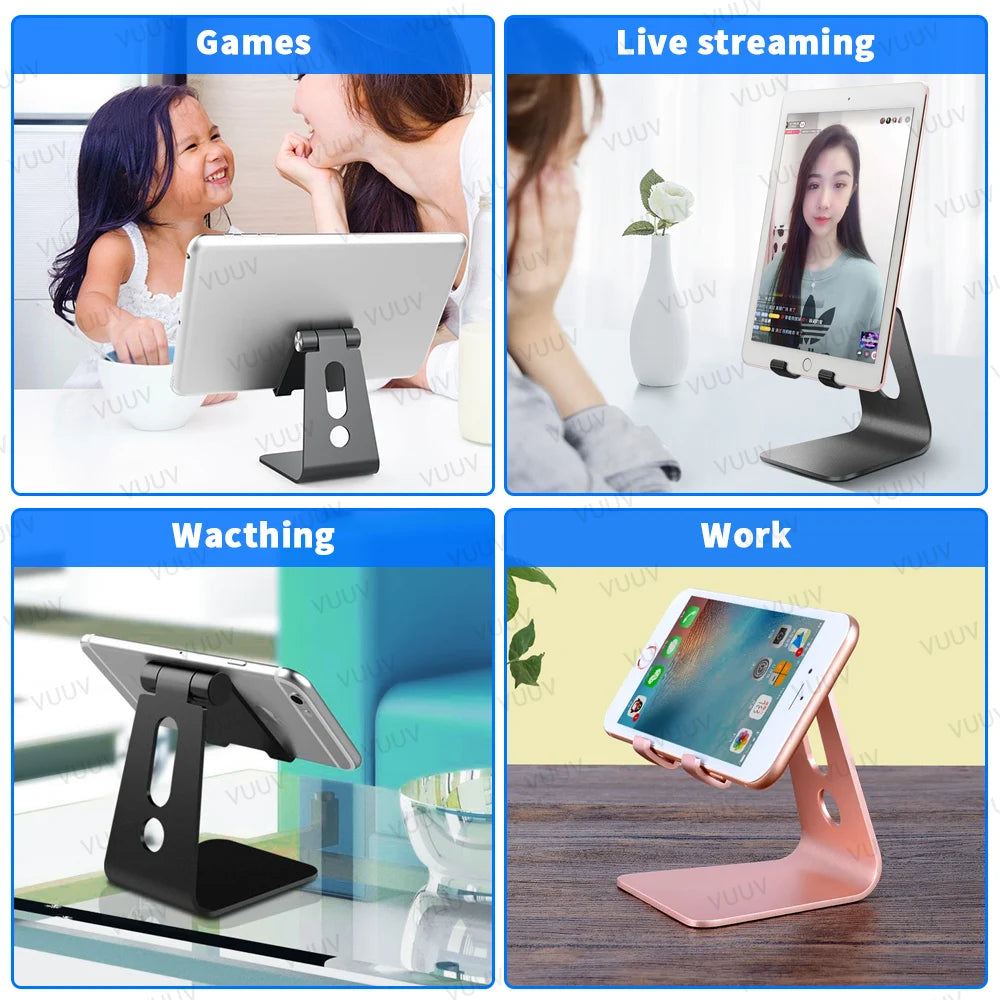 VUUV Aluminium Alloy Tablet Bracket for 3.5-11 inch Tablet Phone Adjustable Desktop Tablet Stand for Samsung Xiaomi iPad Holder