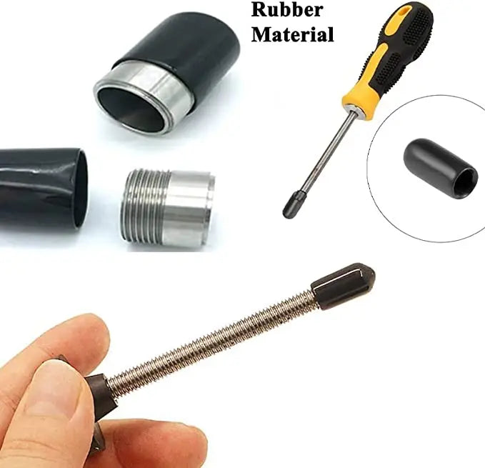 10/25/50pcs 3-25mm PVC Vinyl Rubber Round End Cap Threaded Cap Steel Pipe Plastic Pipe Rubber Protector Classification Kit
