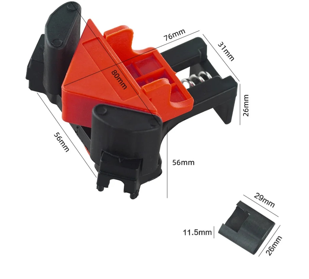 90 Degrees Right Angle Clamp DIY Woodworking Hand Tools Picture Frame & Glass Holder Corner Clamp for Home Improvement
