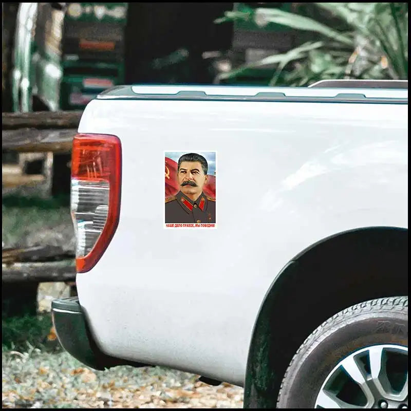 наклейка Сталин (Помните!...)-Car Sticker Vinyl Decal Waterproof Rear Window Camper Bumper Truck Laptop Decoration SH778