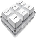 6Keys Copy Paste Search Save Cut Keyboard One Handed OSU Keypad Programmable Mechanical Shortcut Macro Keyboard for Working Game