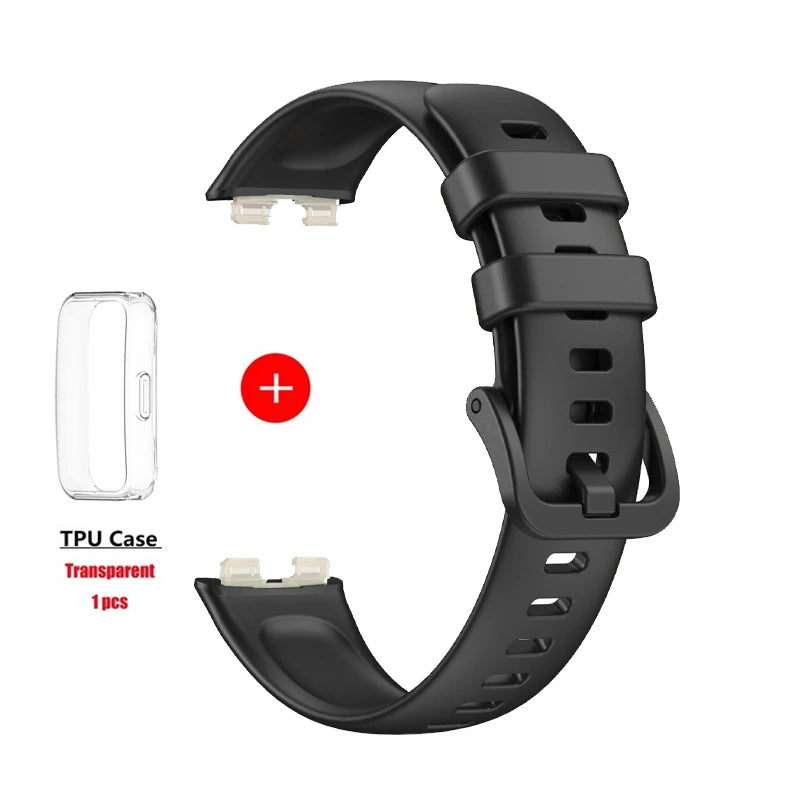 Silicone Watchbands For Huawei Band 10 9 8 Strap Replacement Universal Strap For Huawei Band 10 Correa Bracelet