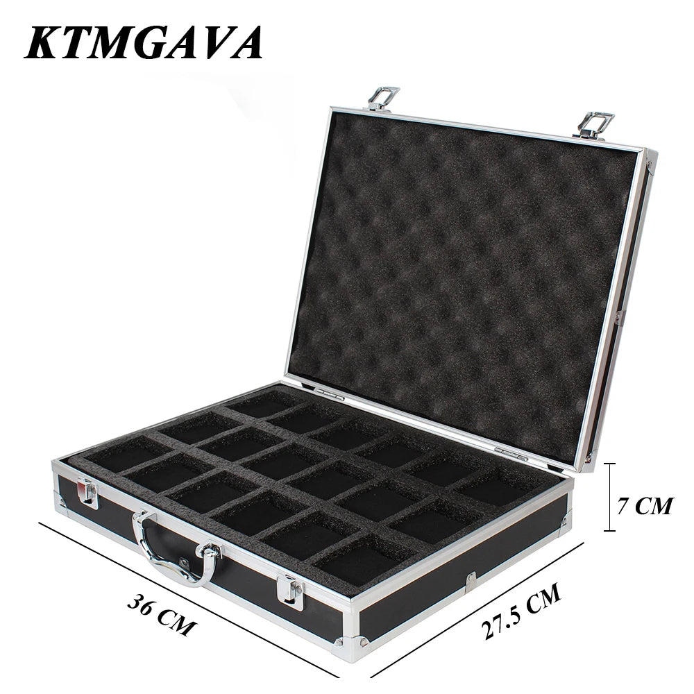 18 Slots Luxury Premium Quality Watch Box Aluminum Alloy Product Storage Clock Box Collection Gift Boxes