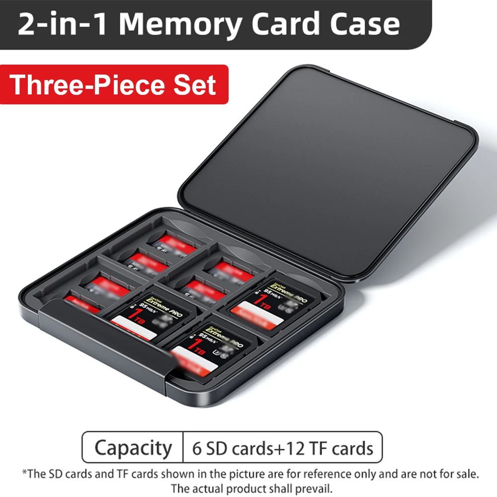Llano Card Case Holder Water Resistant & Anti-Shock Memory Card Case for SD/Micro SD TF Card  Storage Organizer Protector Cover