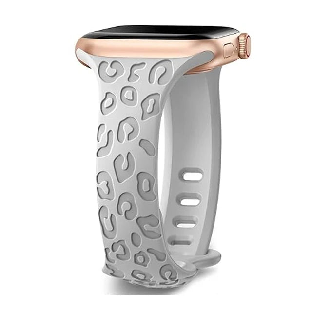 Slim Strap For Apple Watch Band 40mm 41mm 42mm 38mm 46 44mm 45mm Engraved Silicone bracelet Correa Series 11 10 8 7 6 9 5 4 3 SE