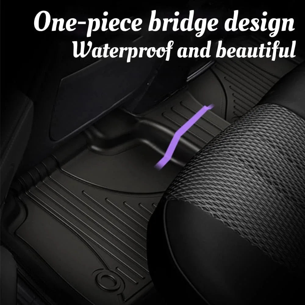 3PCS NEW All-Weather Waterproof Non-slip Durable Car Floor Mats For Chevy Silverado/GMC Sierra 1500 2019-2024 Auto Flexible Floor Liners