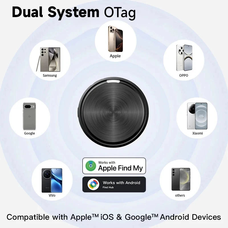 Smart Tracker: Compatible with iOS and Android, designed to help prevent the loss of keys, wallets, and other items