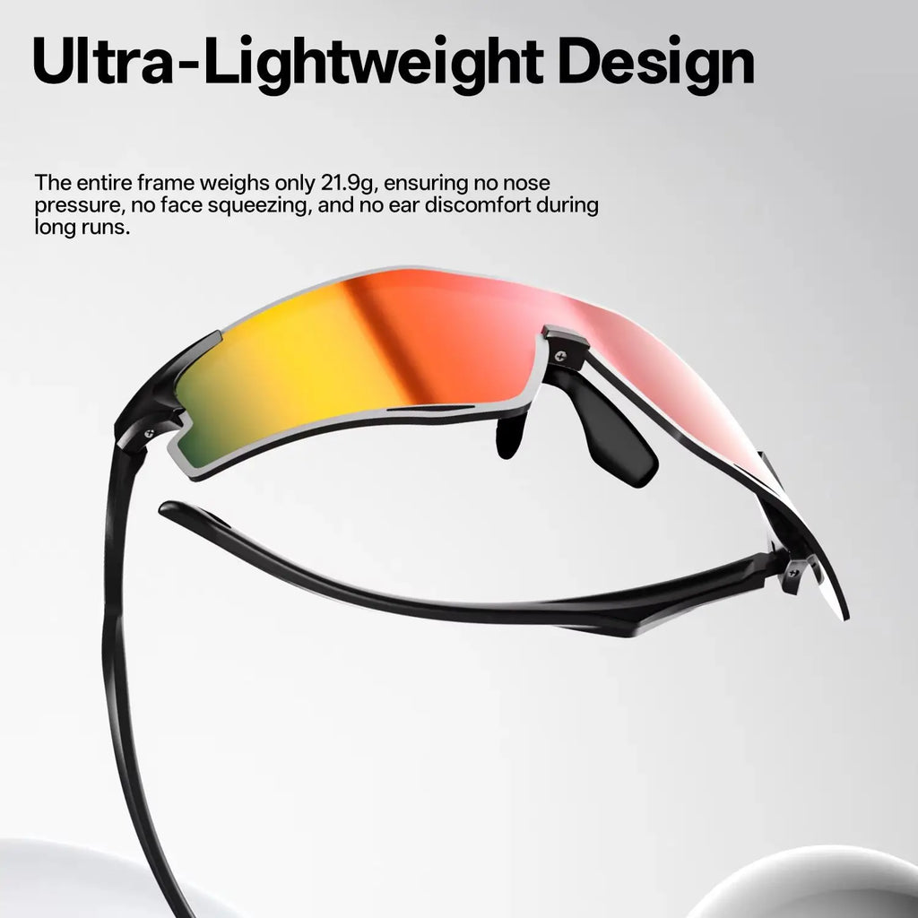 SCVCN Lightweight Running Sunglasses Cycling Glasses Photochromic UV400 for Men Cycling Road Bike Glasses Women Casual Hiking