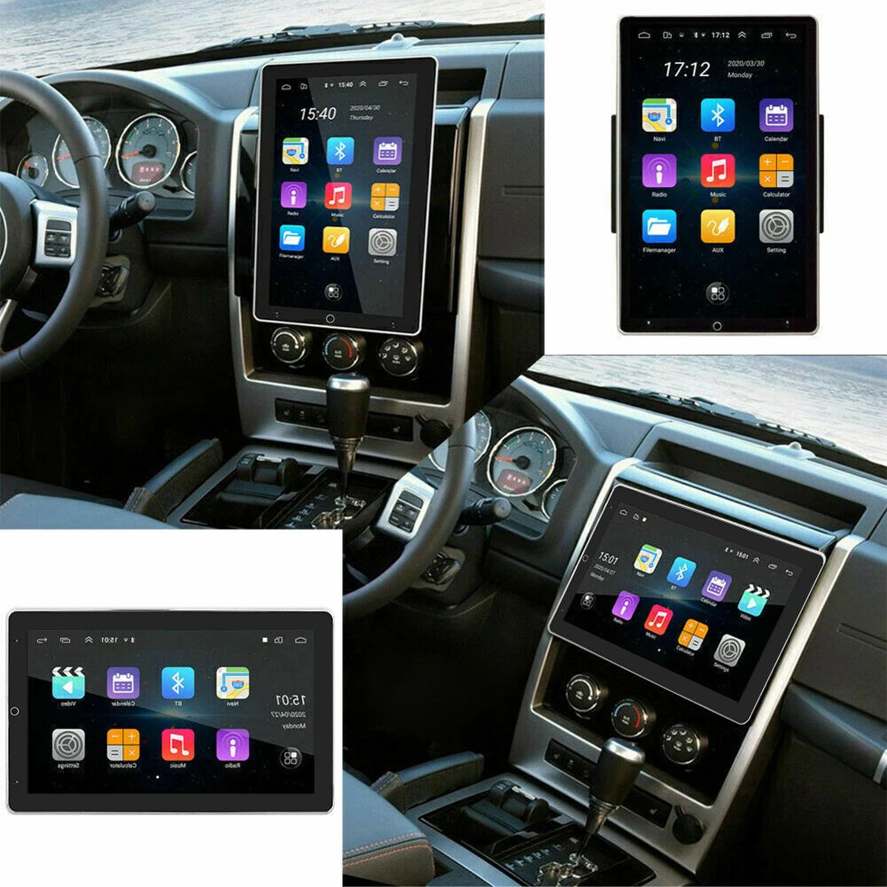 New Upgraded 10" Rotatable Touch Screen Double Din Car Stereo Radio Multimedia Video Player GPS Navigation Support Wireless Carplay Android Auto 2+32GB Audio Receiver Bluetooth 5.2 16-Band EQ MP5 Player USB FM Support Mirror
