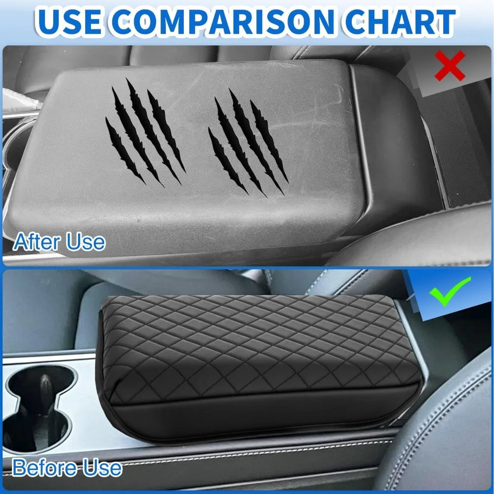 Nilight Center Console Cover Pad for Tesla Model 3 Tesla Model Y Accessories Armrest Cover for Car Middle Console Cushion Cover