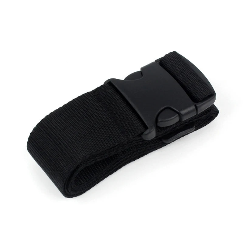 Straight Shaped Luggage Straps for Suitcase Polyester Luggage Belt with Adjustable Release Buckle Travel Accessory