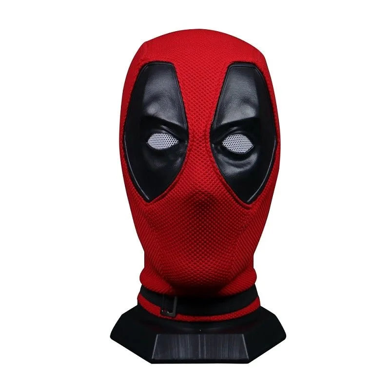 Hot Deadpool Silicone Headset Knitted Mask Cosplay Props Anime Accessories Silicone Toys Halloween Funny Props Festival Gifts