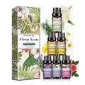 PHATOIL 6pcs Essential Oils Set For Diffuser Candle Making -10ML Lavender Eucalyptus Peppermint Tea Tree Sweet Orange Lemongrass