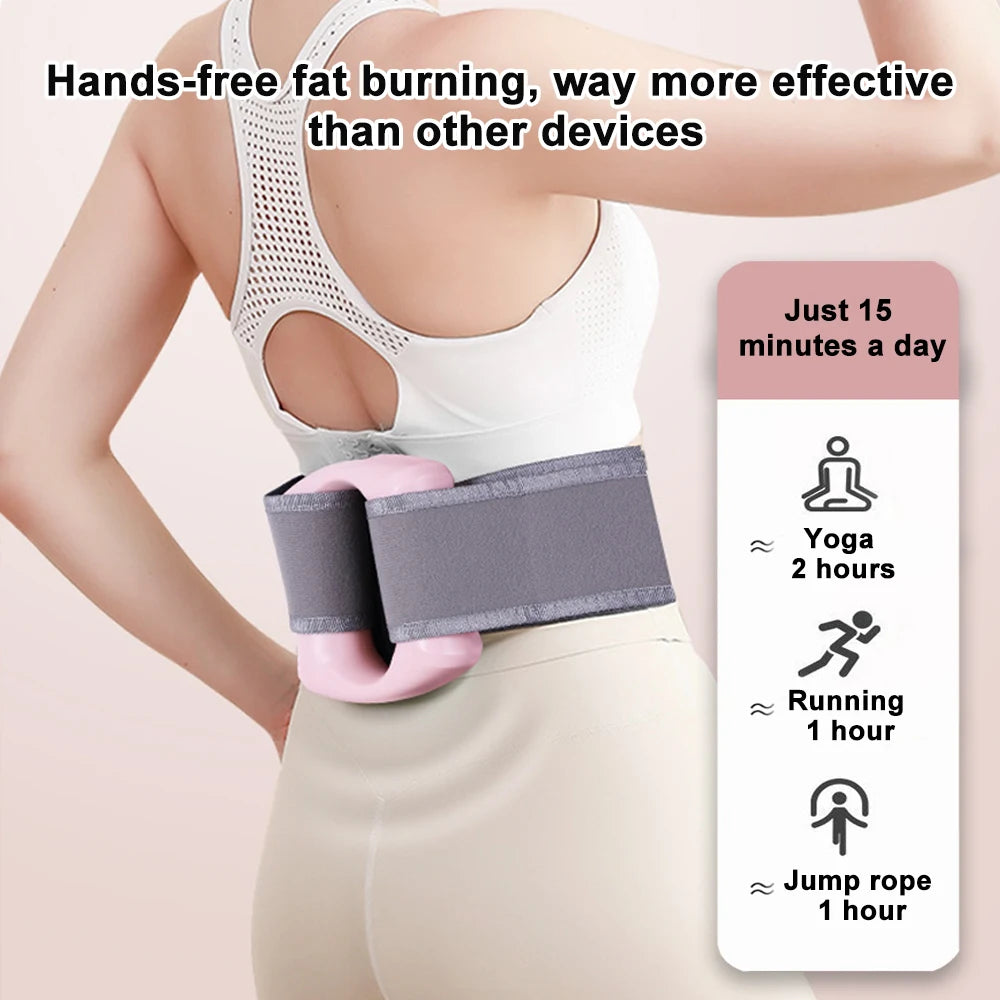 Electric Fascia Ring Body Fitness Massage Ring Vibration Body Shaping Massager Abdomen Belly Waist Deep Tissue Massage Device