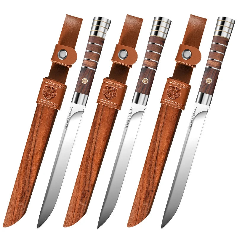 1/2/3-piece meat cutting knife set -M390 stainless steel 62HRC ultra-sharp blades suitable for cutting fruits and removing bones