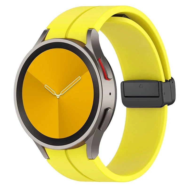 Original Silicone Band for Samsung Watch 7 6 5 4 Classic Strap 47mm 43mm 44mm 40mm Magnetic Buckle For Galaxy Watch 5 Pro 45mm