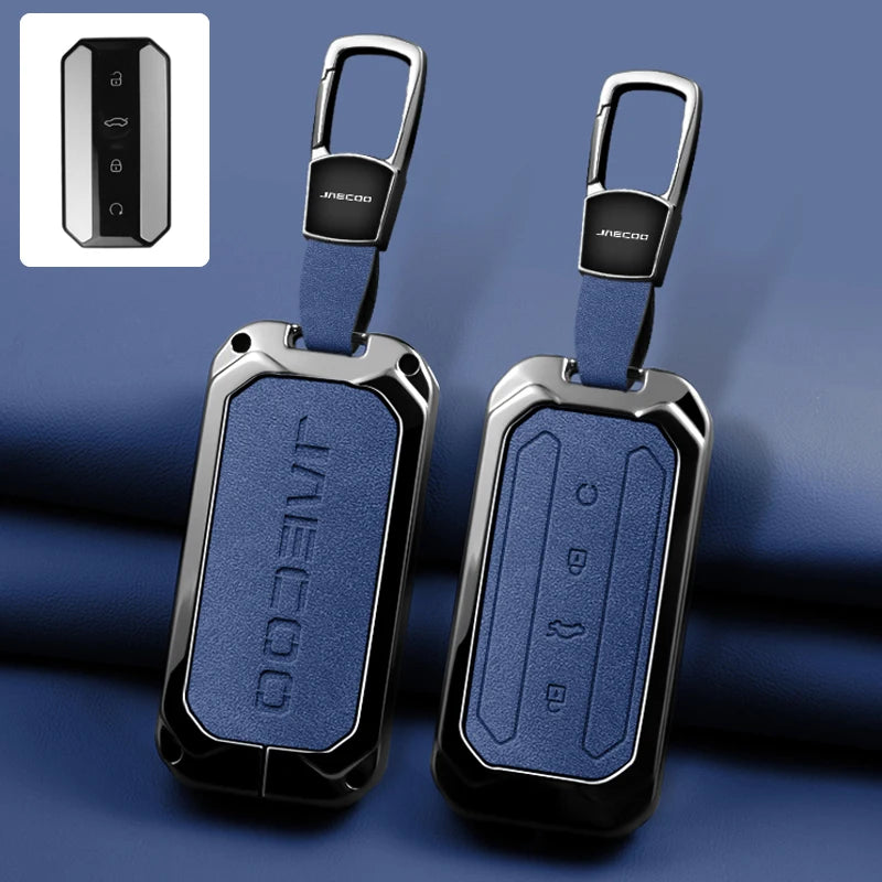 Zinc Alloy Car Key Protective Cover, Suitable for Chery Jaecoo J5 J7 5 7 2025 2026 Keychain and Keyring Car Interior Accessories