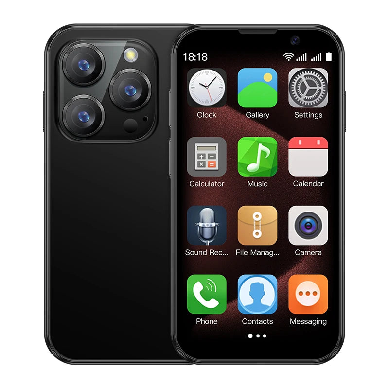 SOYES XS18 Pro 3.0" Mini Smartphone 2GB RAM 16GB ROM Facial Recognition Android9.0 Dual SIM Standby 1000mAh 3G Network Phone