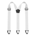 Stylish and Minimalist Adult Tactical Men’s Suspenders 4-Clip Stretch Suspenders with Triangle Buckles Workwear-Style Suspenders