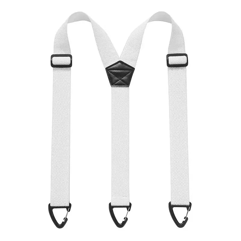 Stylish and Minimalist Adult Tactical Men’s Suspenders 4-Clip Stretch Suspenders with Triangle Buckles Workwear-Style Suspenders