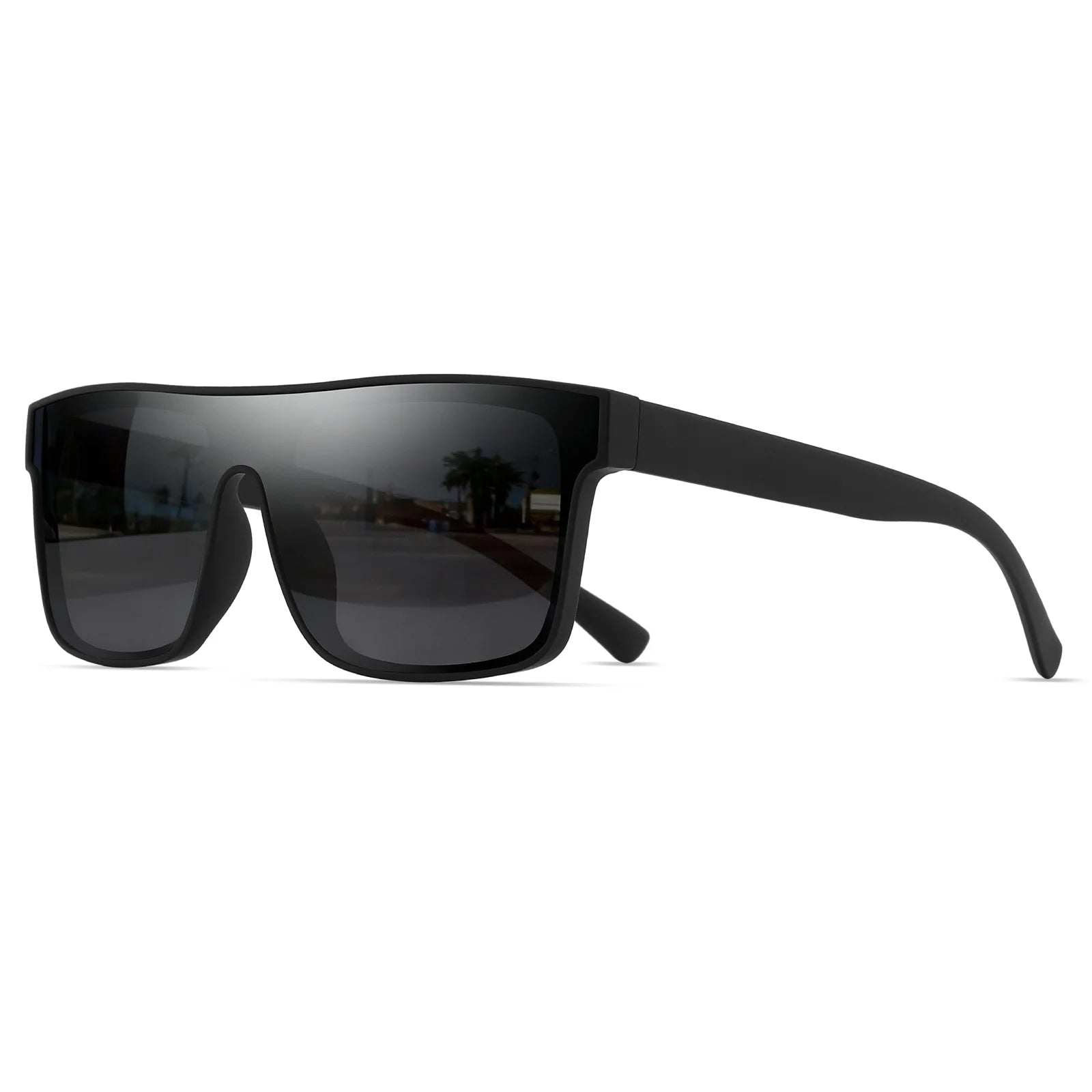 Classic Square Fashion Sports Sunglasses - Patterned Temples, Unisex for Cycling, Hiking, Travel - Perfect Gift