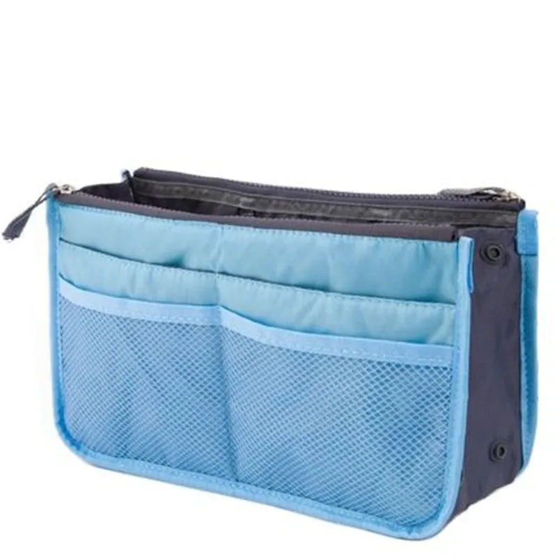 Organizer Insert Bag Women Nylon Travel Insert Organizer Handbag Purse Large Liner Lady Makeup Cosmetic Bag Cheap Female Tote