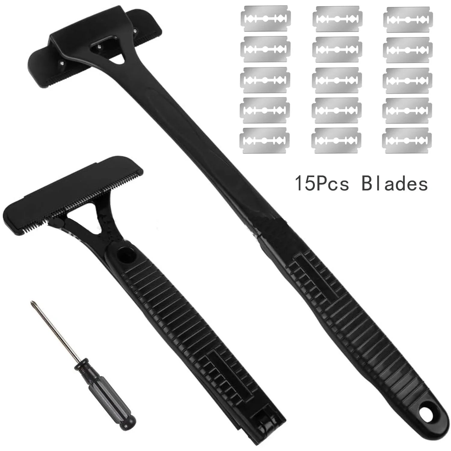 Men's Back Shaver Hair Body Shaver, Safety Long Handle, Foldable Trimmer, Body Leg Removal, Shaving Razor Tool Back Shavers