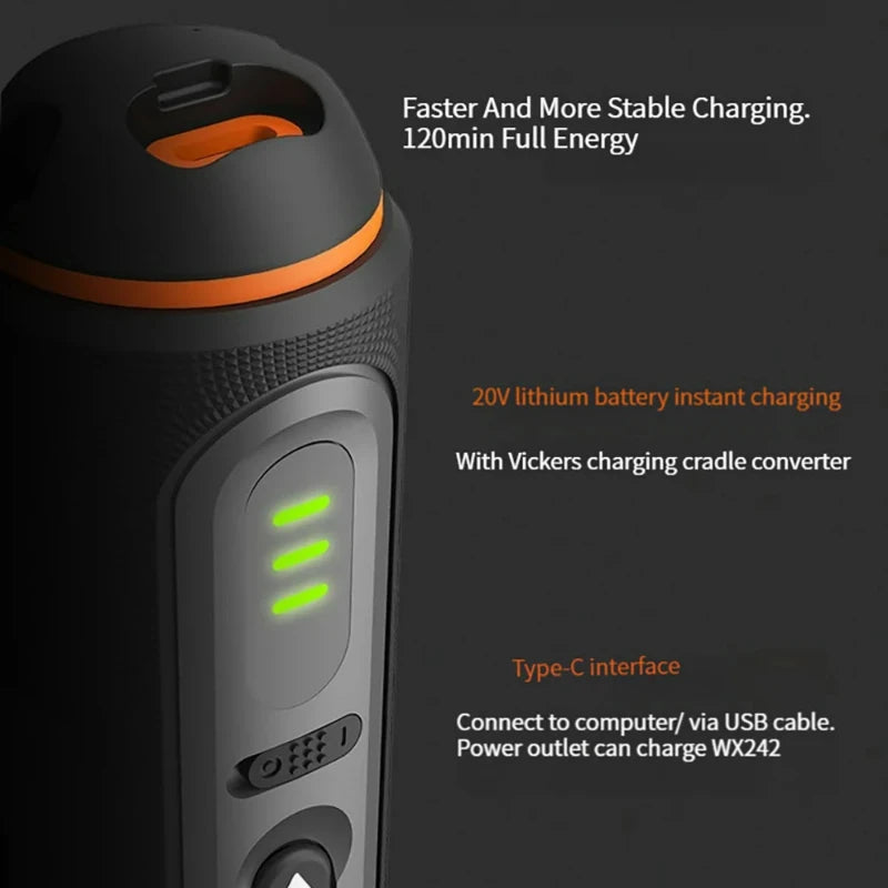 WORX WX242 4V Electrical Screwdriver Set Smart Cordless Electric Screwdrivers USB Rechargeable 30 Bit Set Mini Drill Power Tools