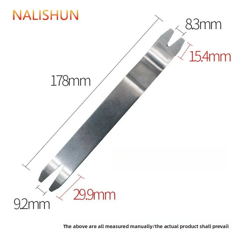 Car Audio Removal Tool Skid Plate Stainless Steel Plastic Door Plate Removal Rubber Buckle Skid Plate Driver 7pcs Set