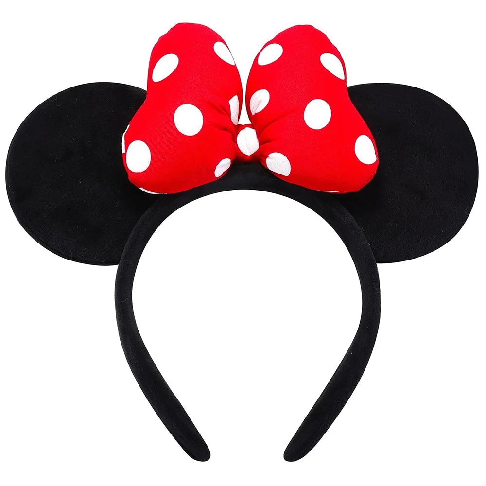Fashion Mouse Ears Hairband for Women and Ladies Polka Dot Bow Mini Ears Costume Accessories Girls Headband