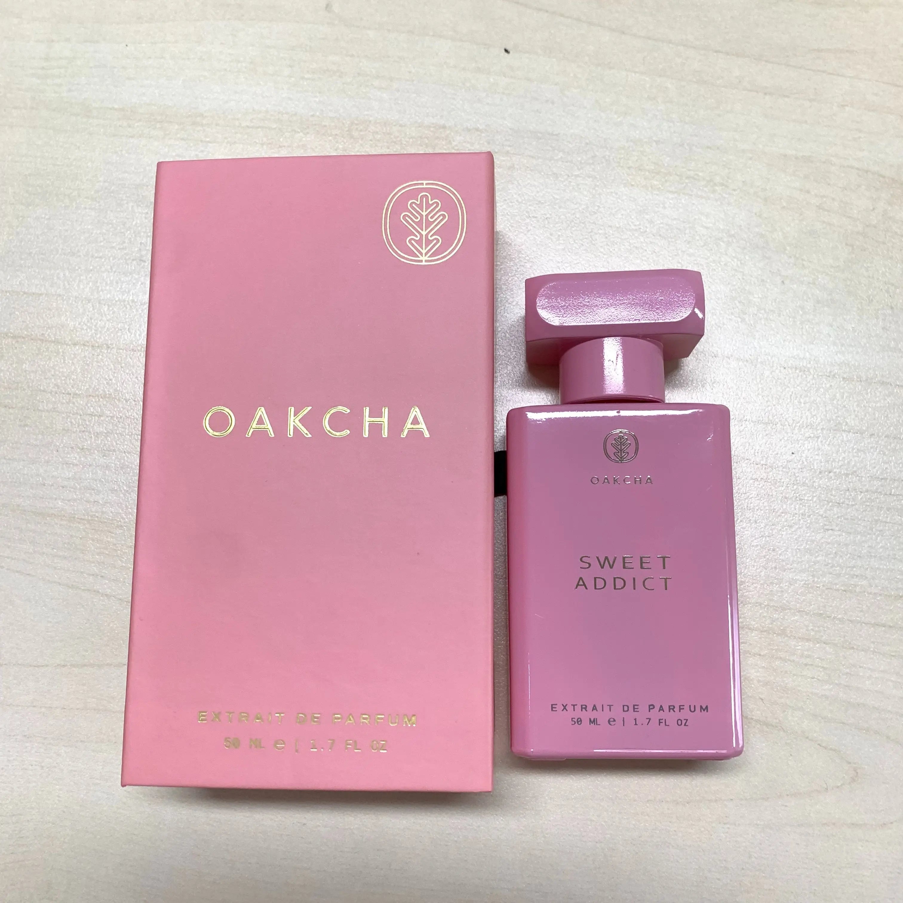 OAKCHA neutral perfume, pink sweet fragrance Bergamot, Jasmine, Vanilla, Yuchuang, Wood, 50ml