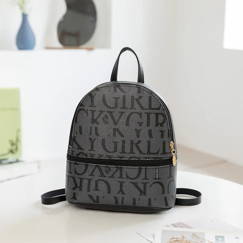 Mini Backpack Fashion Retro Crossbody Bag Small Cute Purse Leather PU Little Backpack for Women Trip Travel Outting Bag