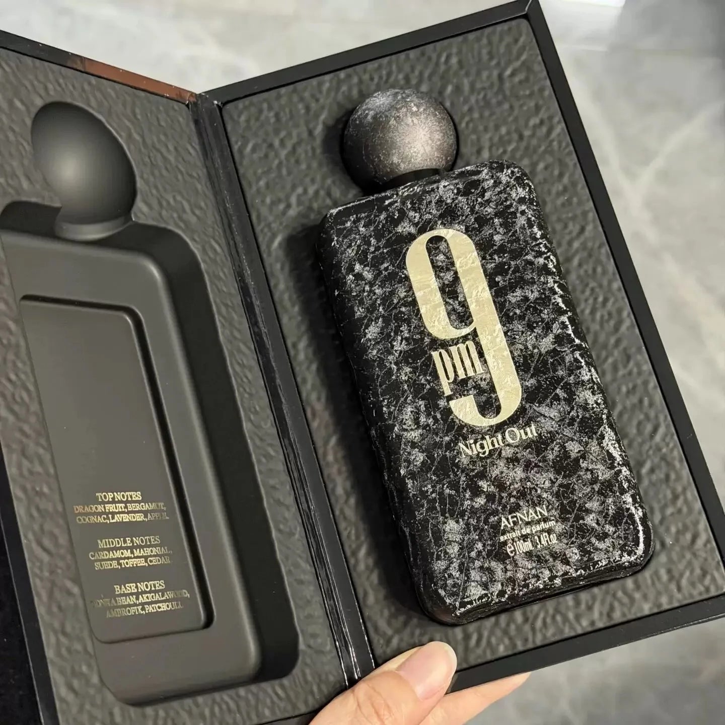 9 PM Night Out Extrait de Parfum Men's perfume spray, Oriental Spicy Flavor 100ml