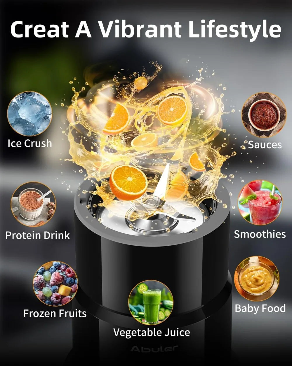 1200W Personal Blender for Smoothies, 2 BPA-Free 20oz Portable Cups, Single Serve Mixer for Juices & Nutritious Recipes