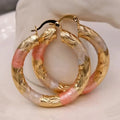 Golden Hoop Earrings Bohemian Style Alloy Earrings Exquisite Gift Women's Daily Casual Earrings