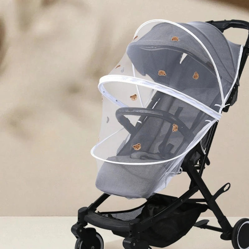 Baby Stroller Accessories Mosquito Net Stroller Mosquito Cover Children Kids Ventilate Mesh Cart Insect Netting Outside Items