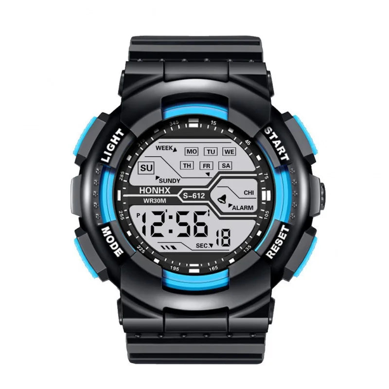 Outdoor Sport Men Watch Multifunction Large Screen LED Electronic Waterproof Luminous Military Digital Wristwatches Reloj Hombre