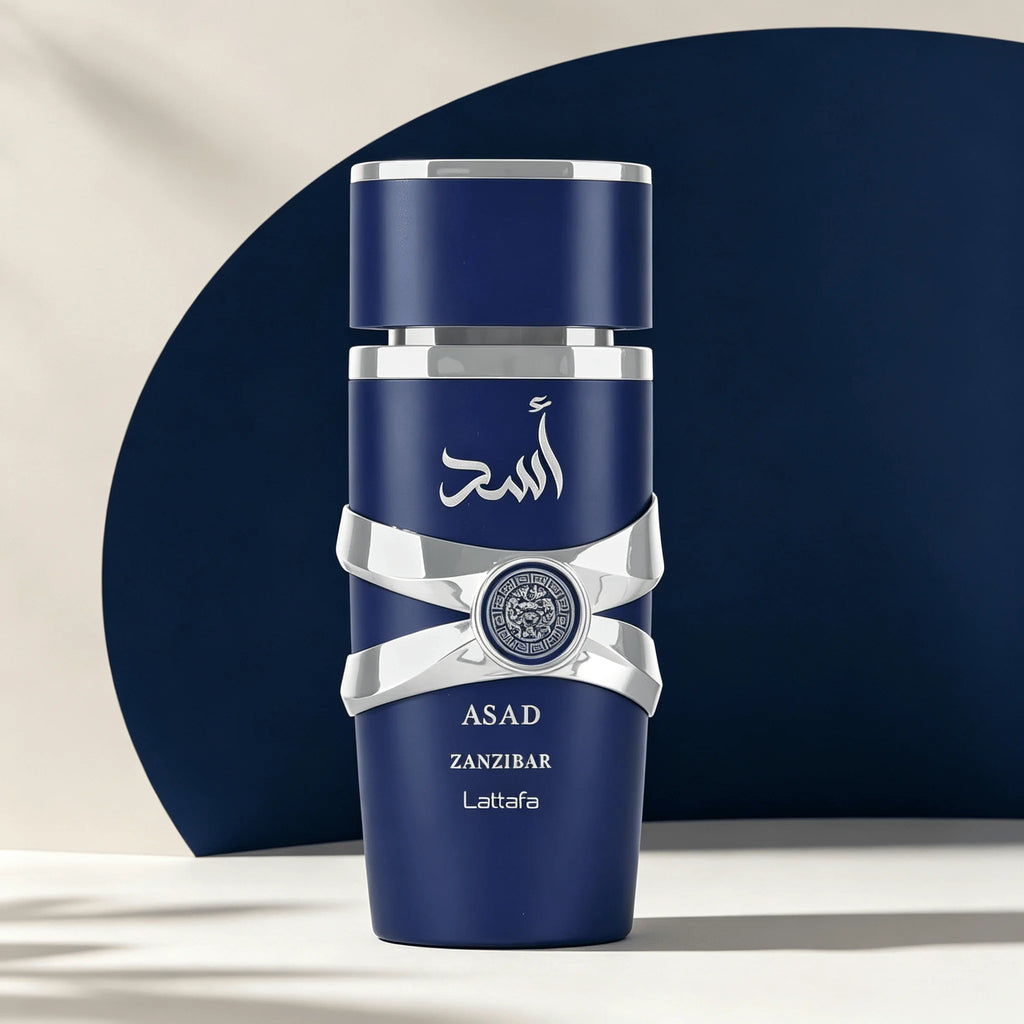 Lattafa Asad Zanzibar - Fresh, Spicy, Vanilla, Coconut - Eau De Parfum Long-Lasting Fragrance for Men, 3.40 Ounce / 100 ml